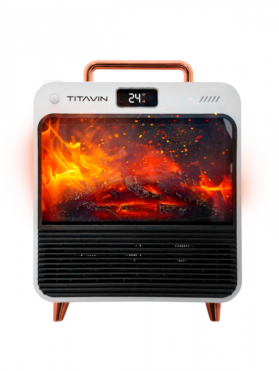 Обогреватель для дома, тепловентилятор напольный с пультом 1500 Вт TITAVIN TI-PFH002